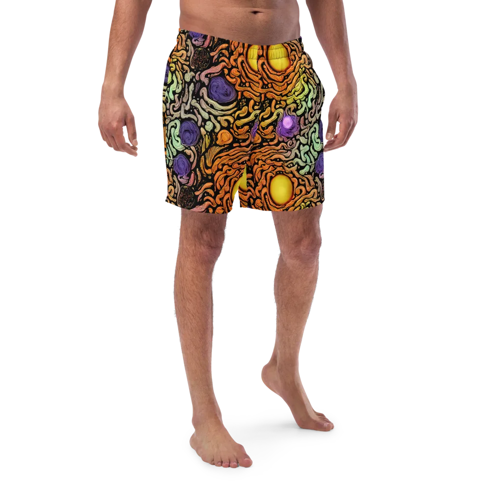 Psychedelic Harvest on Swim Trunks — Front