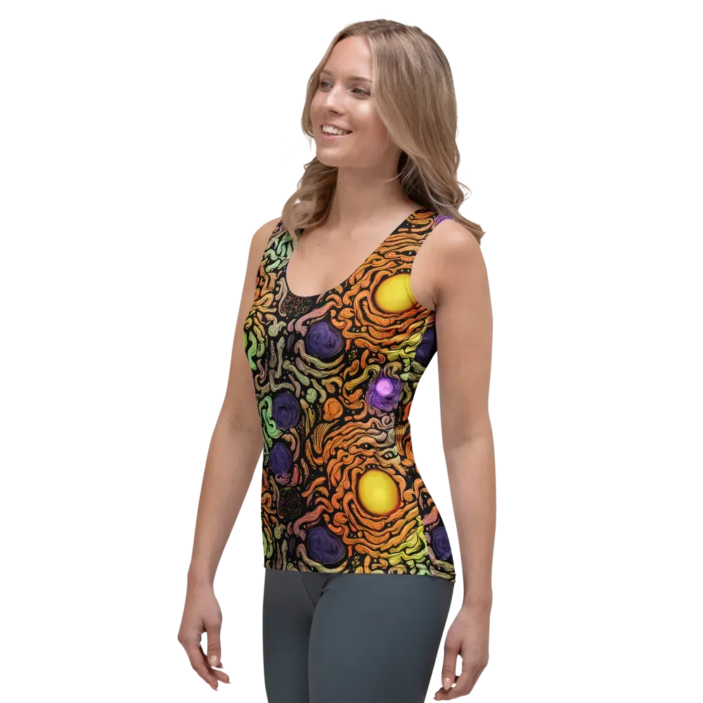 Psychedelic Harvest on Women's Tank Top — Left Front