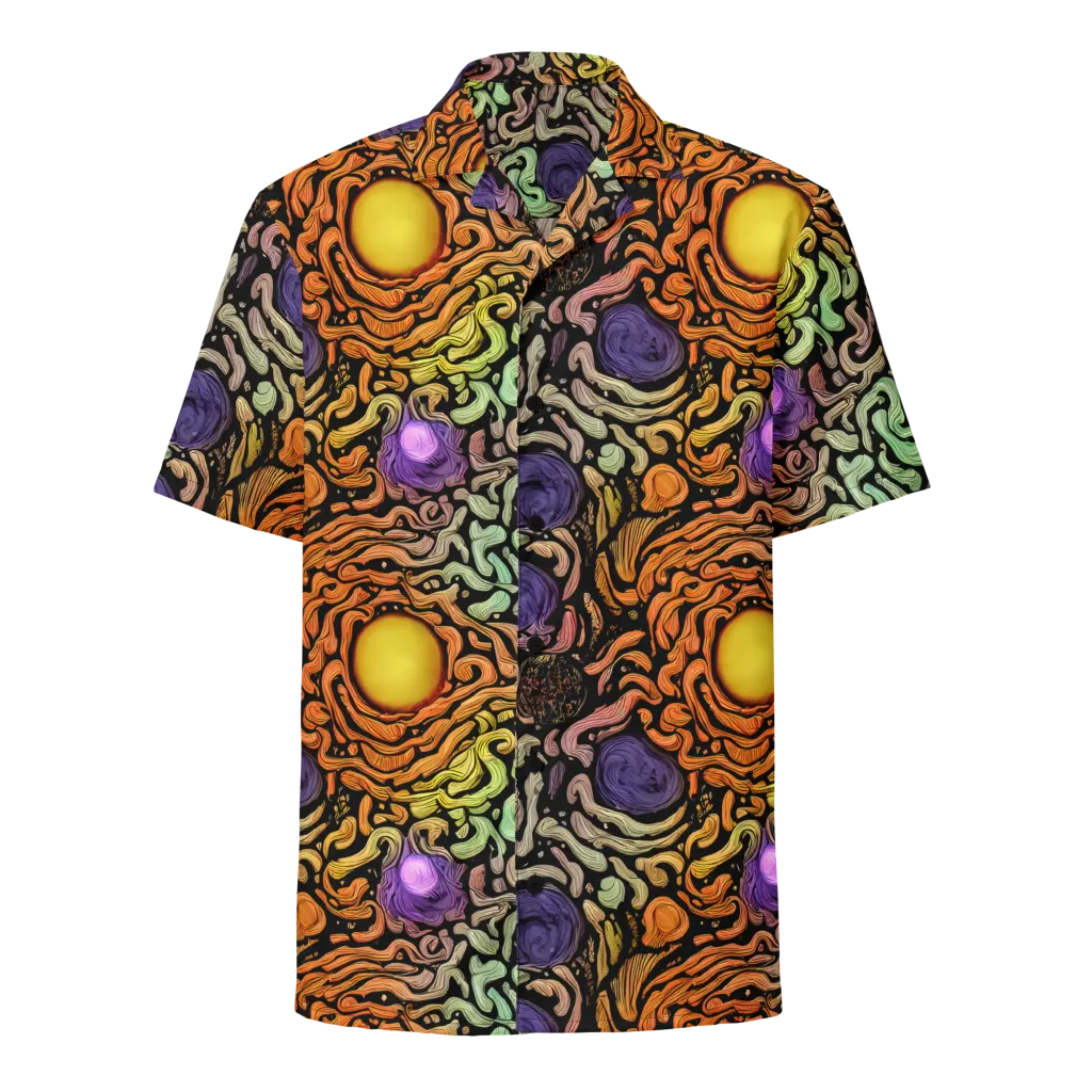 Psychedelic Harvest on Button Shirt — Front