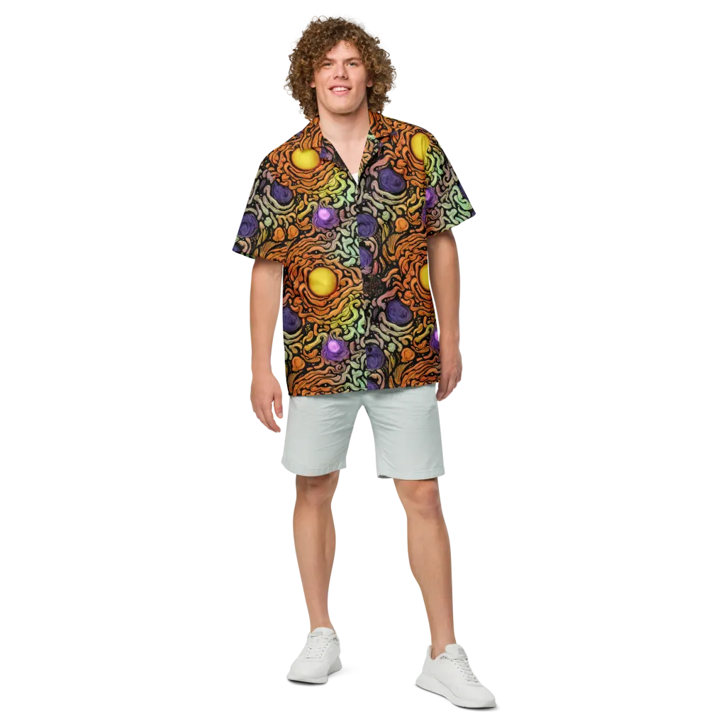 Psychedelic Harvest on Button Shirt — Front