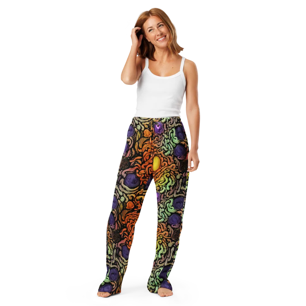Psychedelic Harvest on Women's Pajama Pants — Front