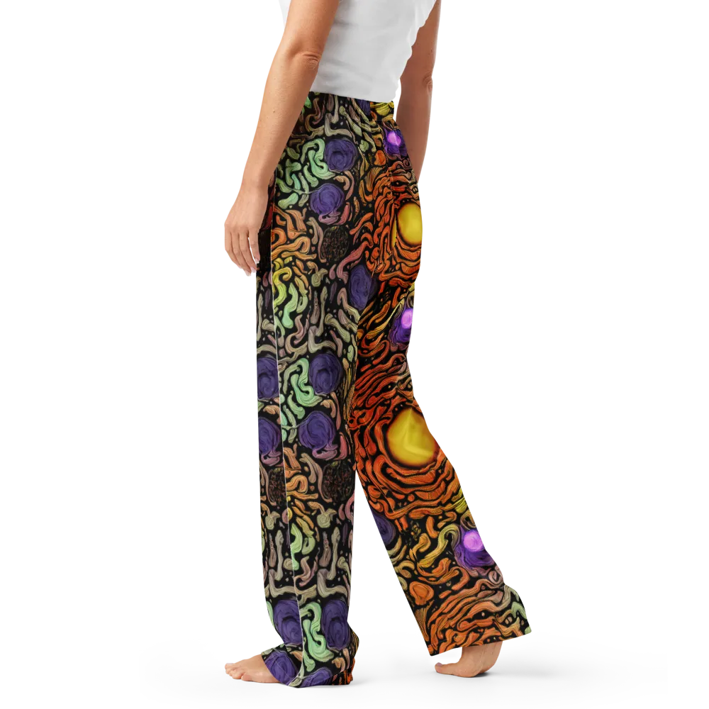 Psychedelic Harvest on Women's Pajama Pants — Left