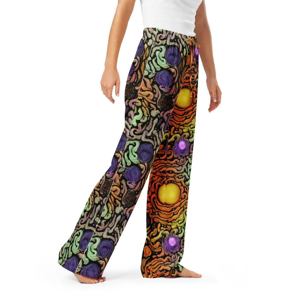 Psychedelic Harvest on Women's Pajama Pants — Right Front