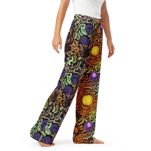 Psychedelic Harvest on a Women's Pajama Pants