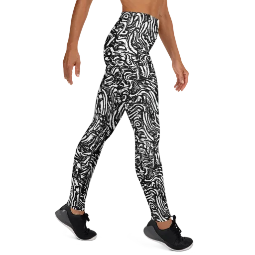 Shadow Marbling on a Yoga Leggings