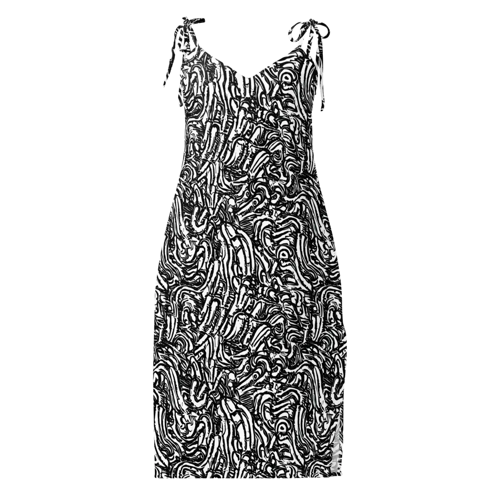 Shadow Marbling on Slip Dress — Front