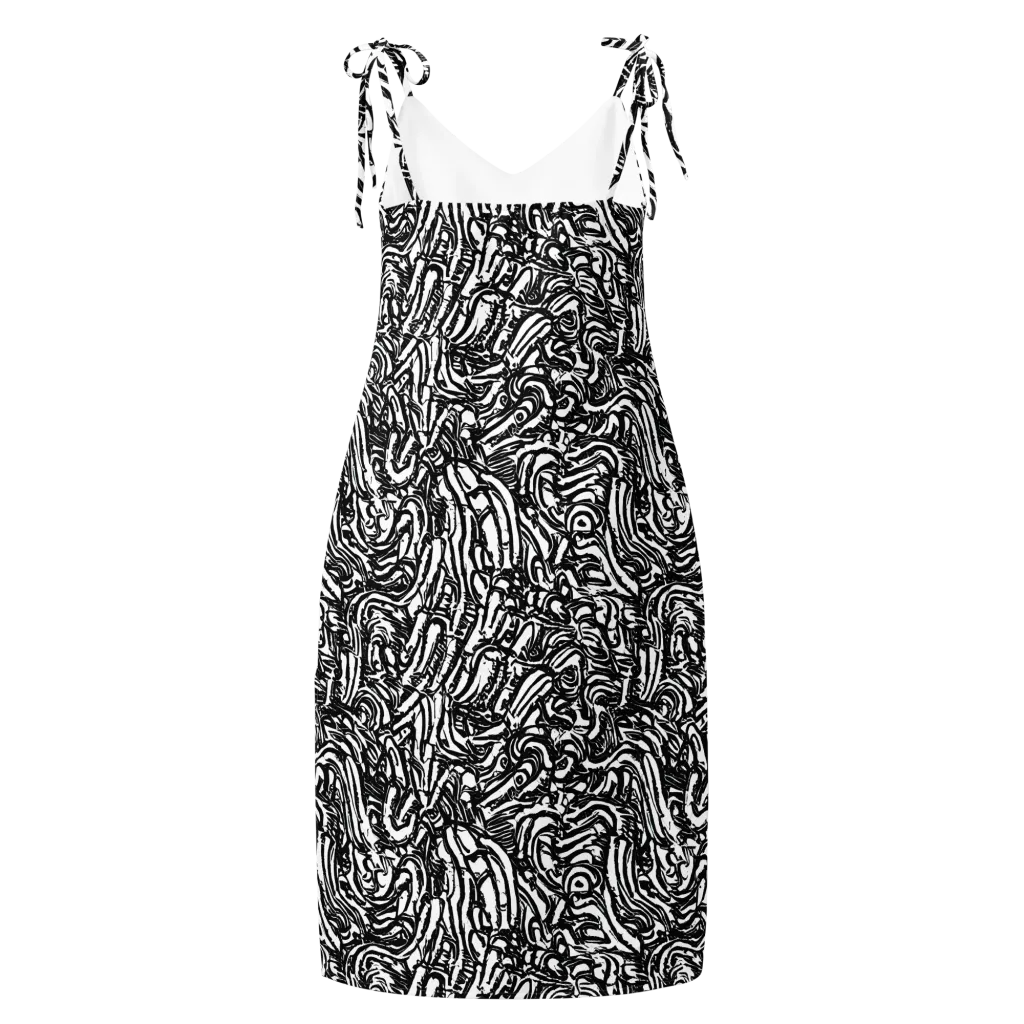 Shadow Marbling on Slip Dress — Back