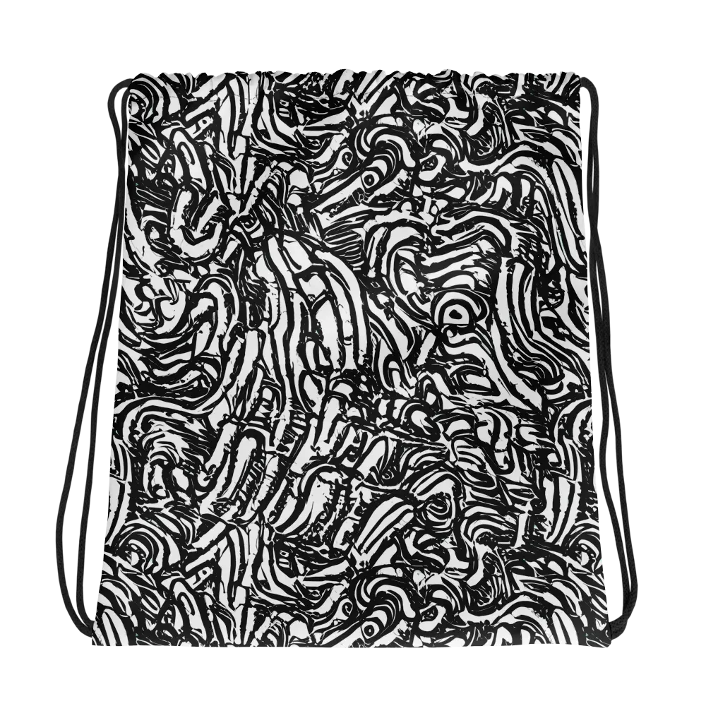 Shadow Marbling on Drawstring Bag — Photo