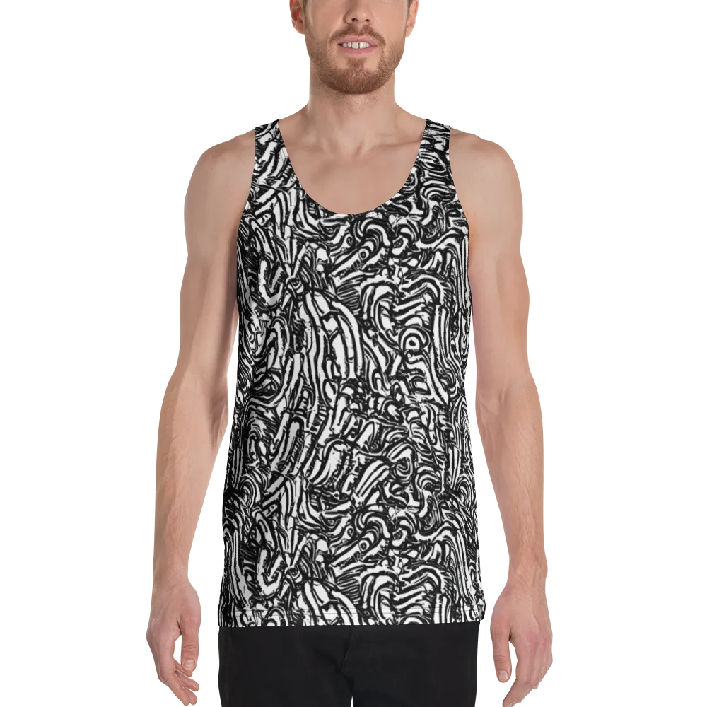 Shadow Marbling on Men's Tank Top — Front