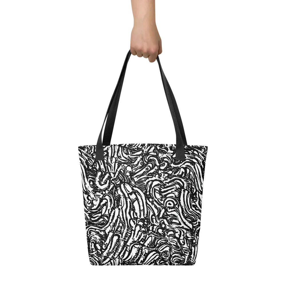 Shadow Marbling on Tote Bag — Front