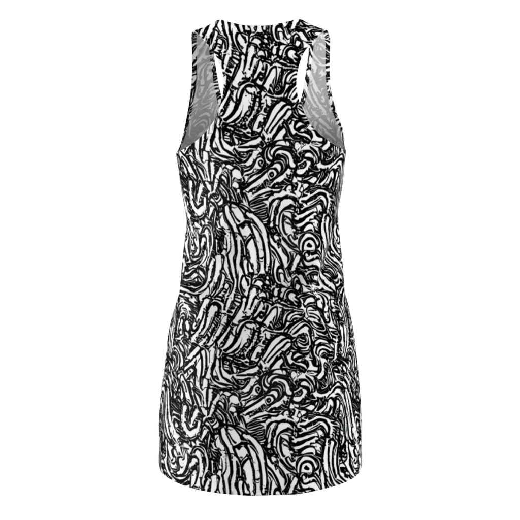 Shadow Marbling on Racerback Dress — Back