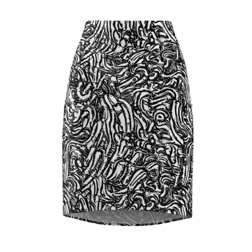 Shadow Marbling on a Pencil Skirt