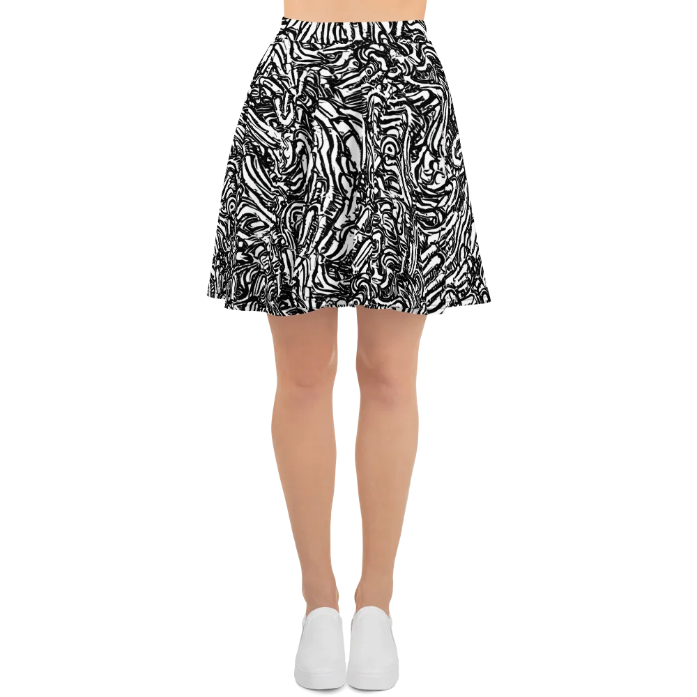 Shadow Marbling on Skater Skirt — Front