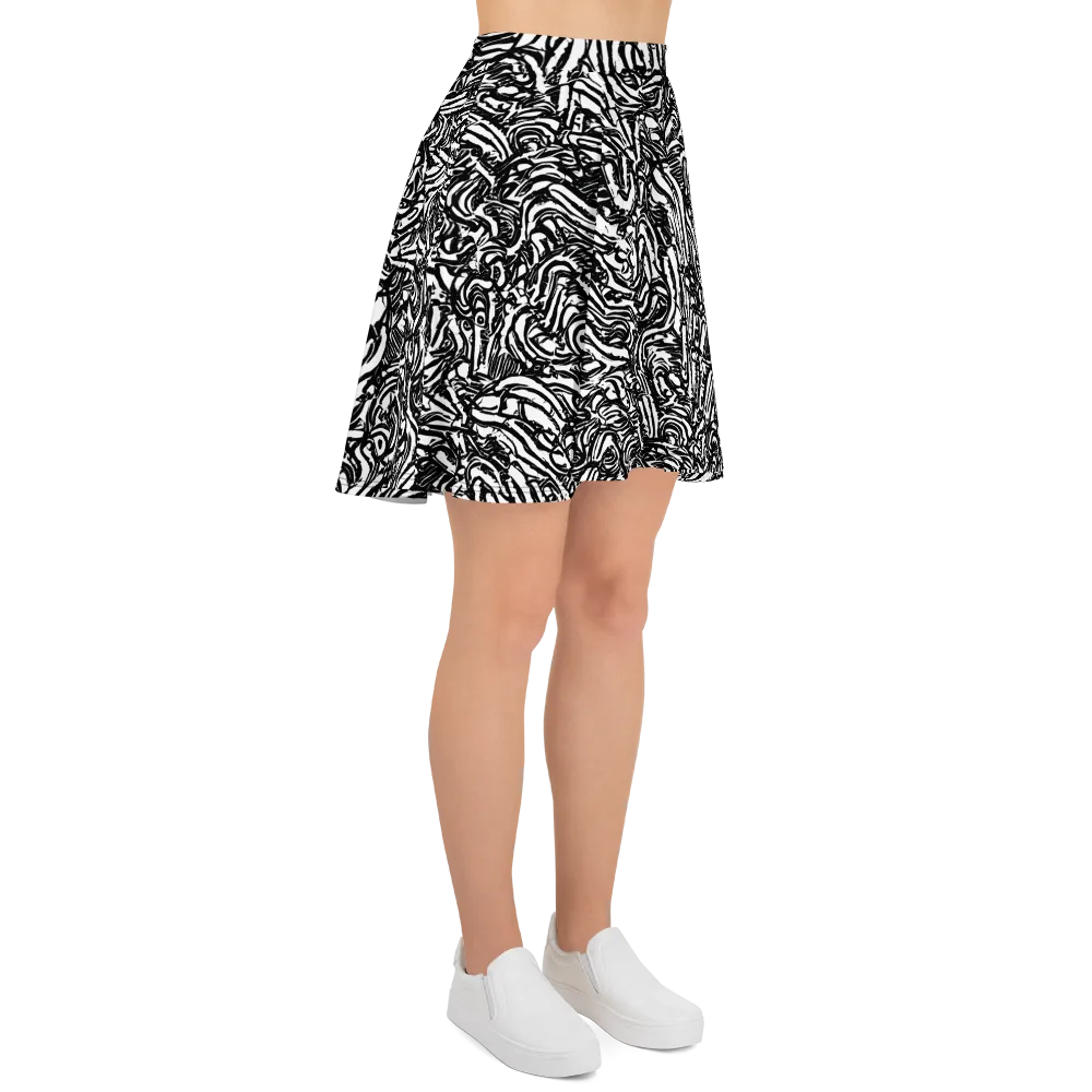 Shadow Marbling on Skater Skirt — Right