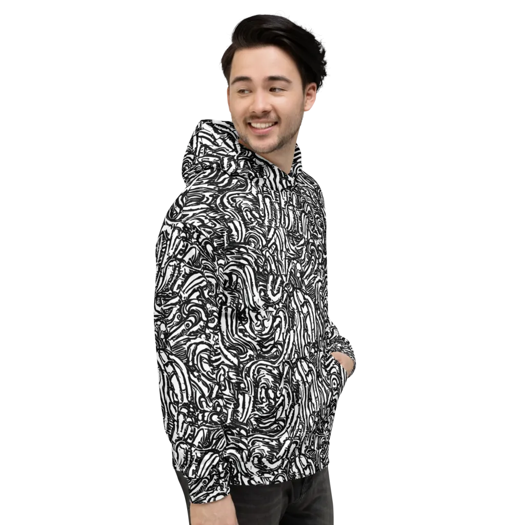Shadow Marbling on Hoodie — Right