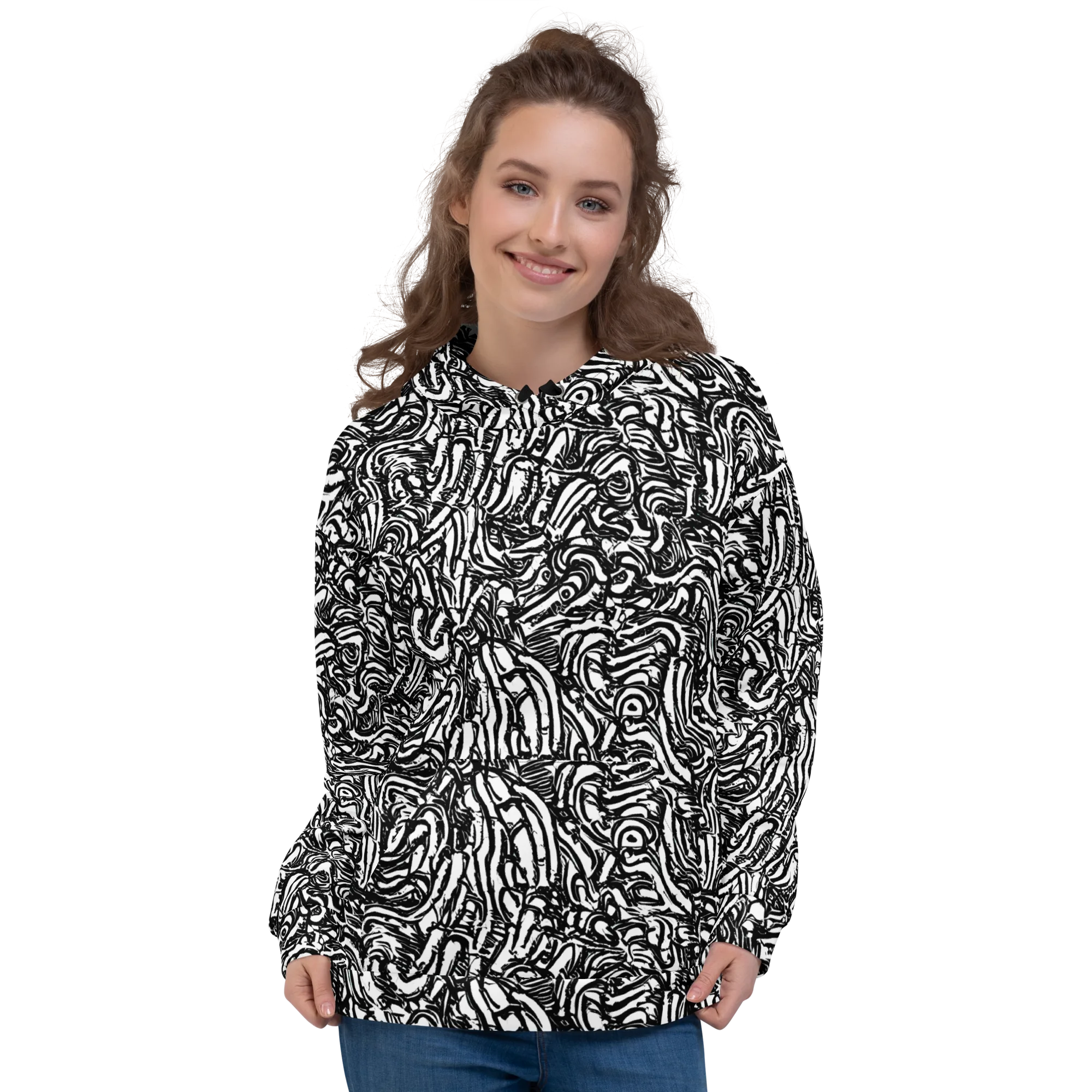 Shadow Marbling on Hoodie — Front