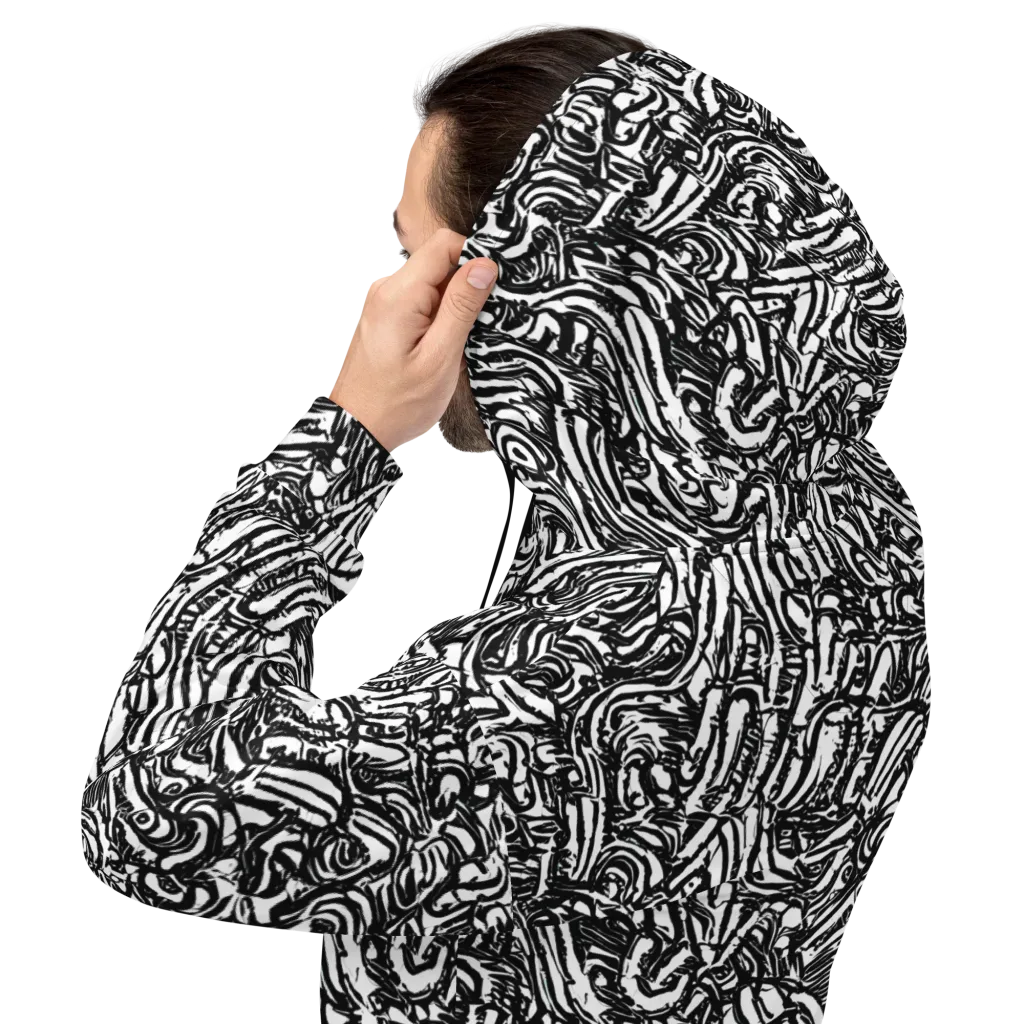 Shadow Marbling on Hoodie — Back