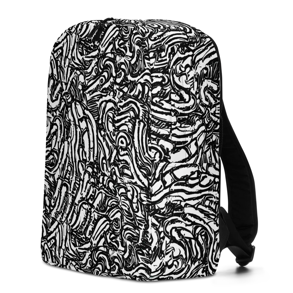Shadow Marbling on Minimalist Backpack — Left