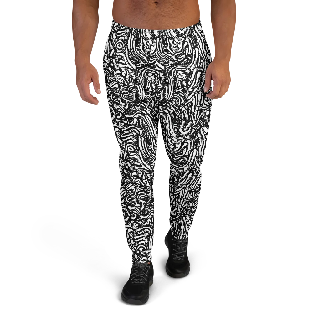 Shadow Marbling on Men's Joggers — Front