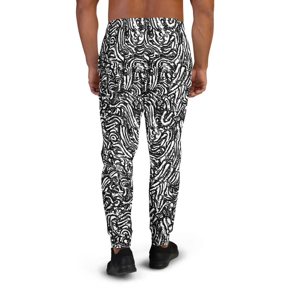 Shadow Marbling on Men's Joggers — Back