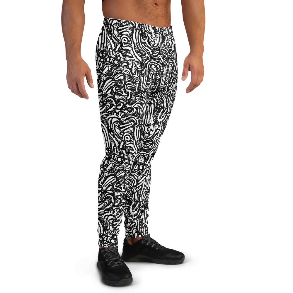 Shadow Marbling on Men's Joggers — Right