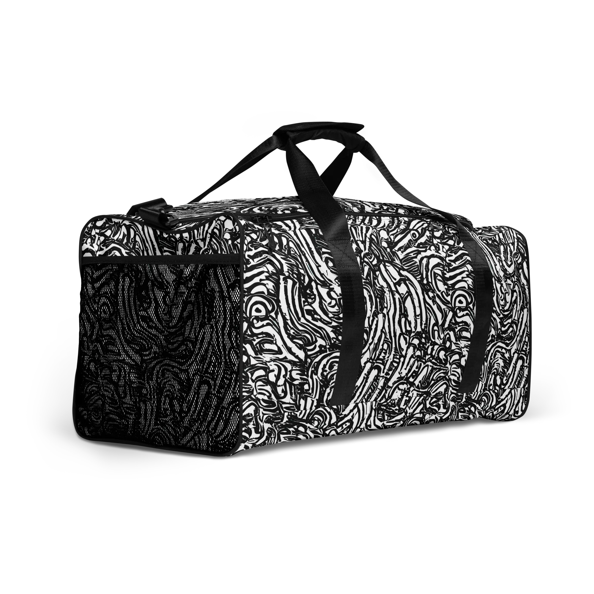 Shadow Marbling on Duffle Bag — Right Front