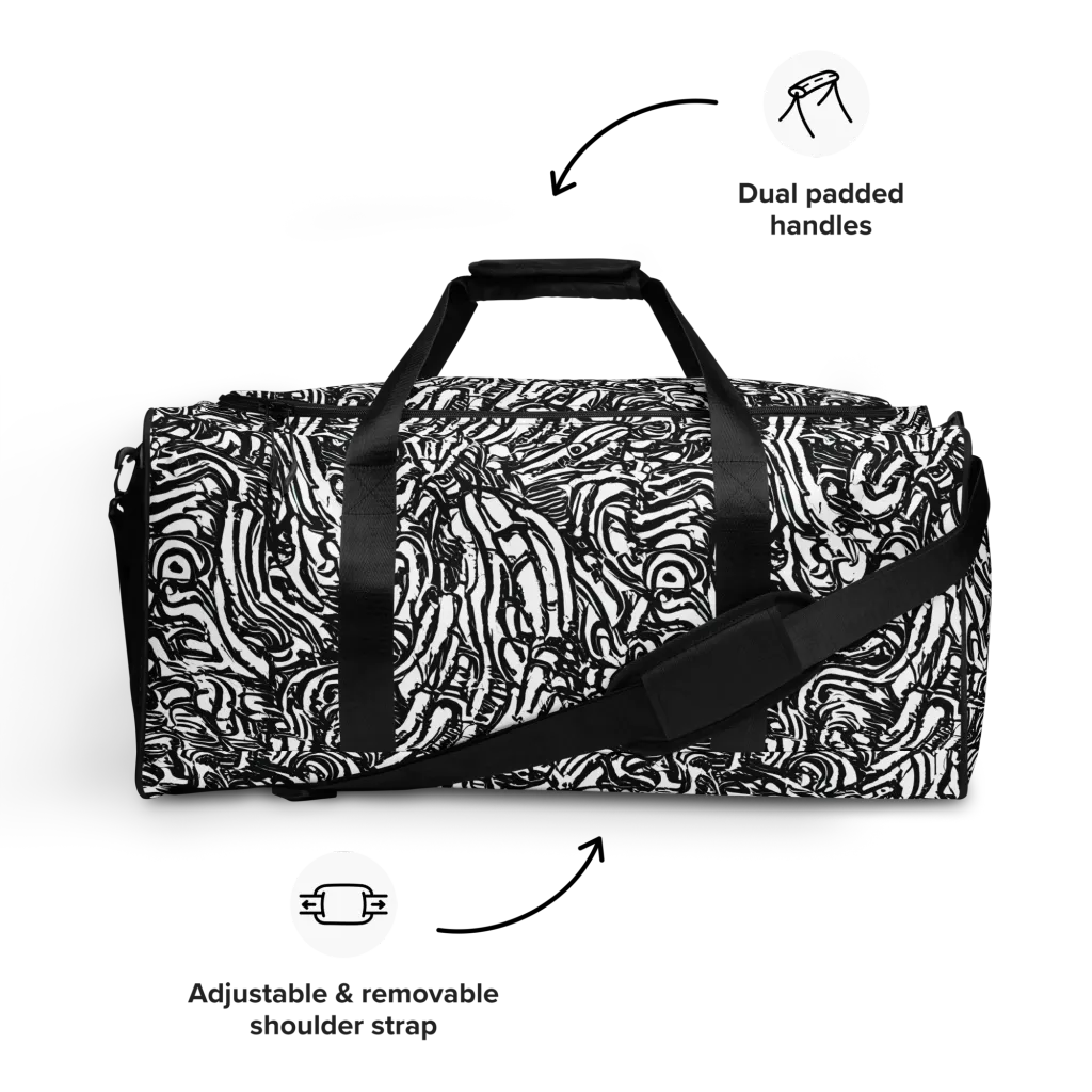 Shadow Marbling on Duffle Bag — Front