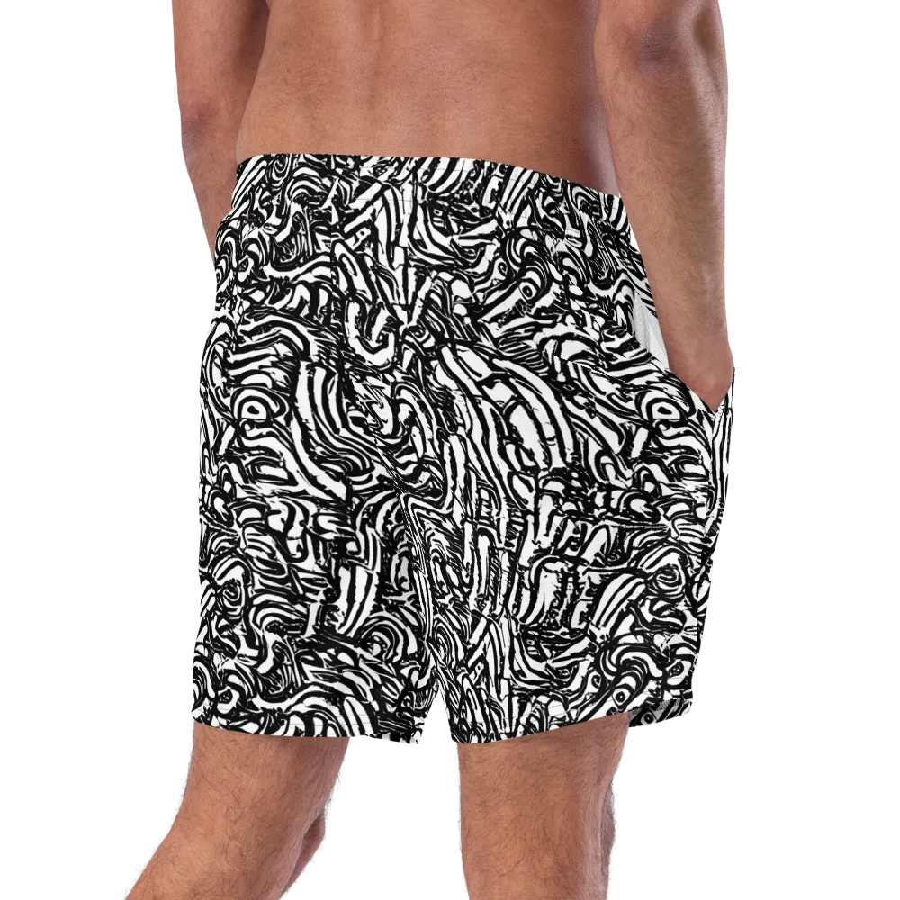 Shadow Marbling on Swim Trunks — Right Back