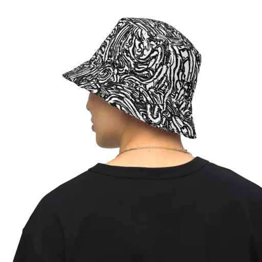 Shadow Marbling on a Reversible Bucket Hat