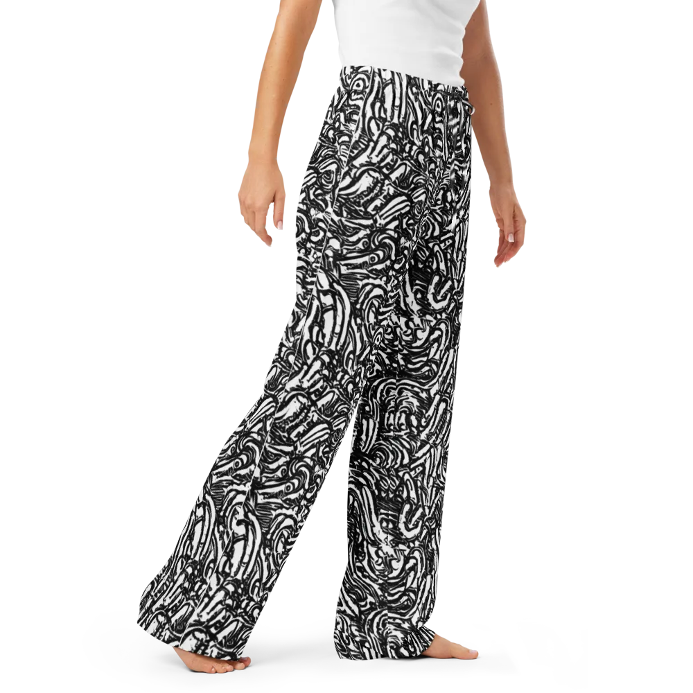 Shadow Marbling on Women's Pajama Pants — Right Front