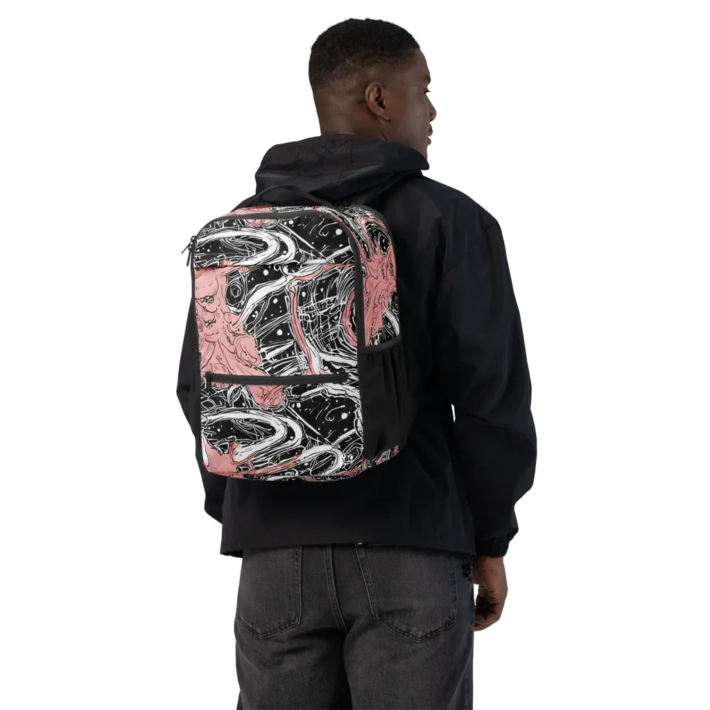 Blush Ink Current on Utility Backpack — Back