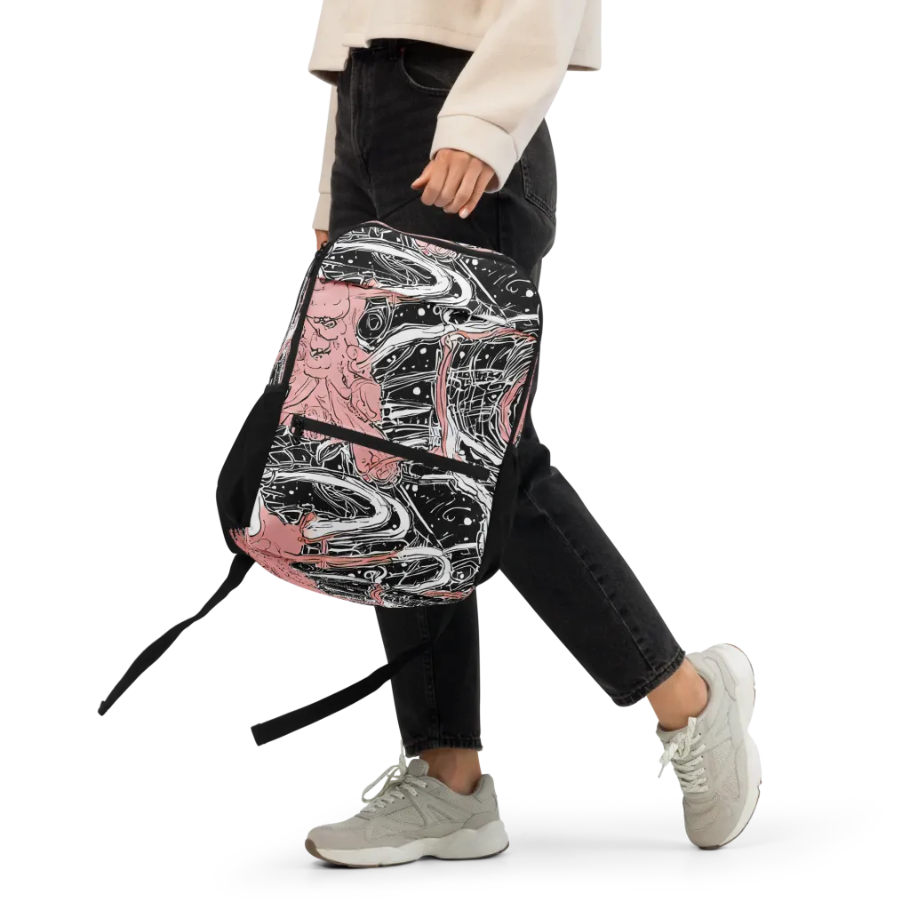 Blush Ink Current on Utility Backpack — Front