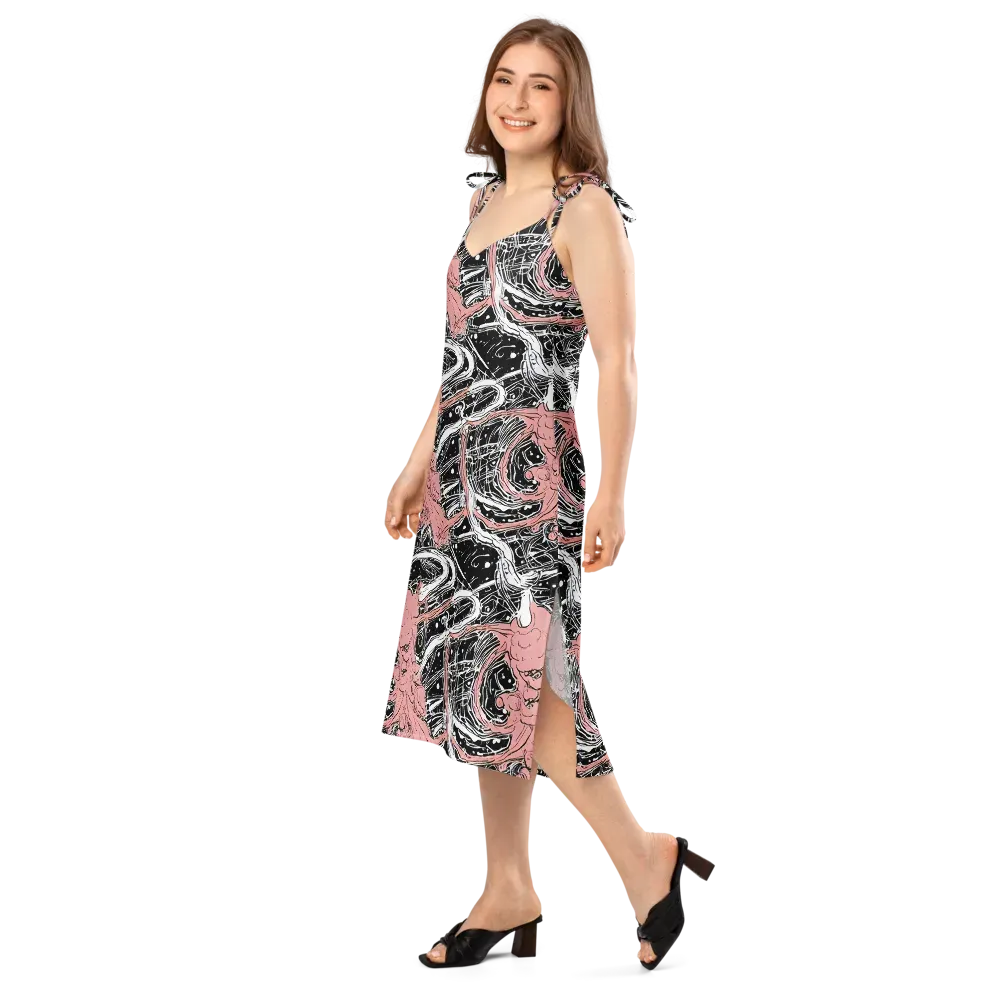 Blush Ink Current on Slip Dress — Left Front