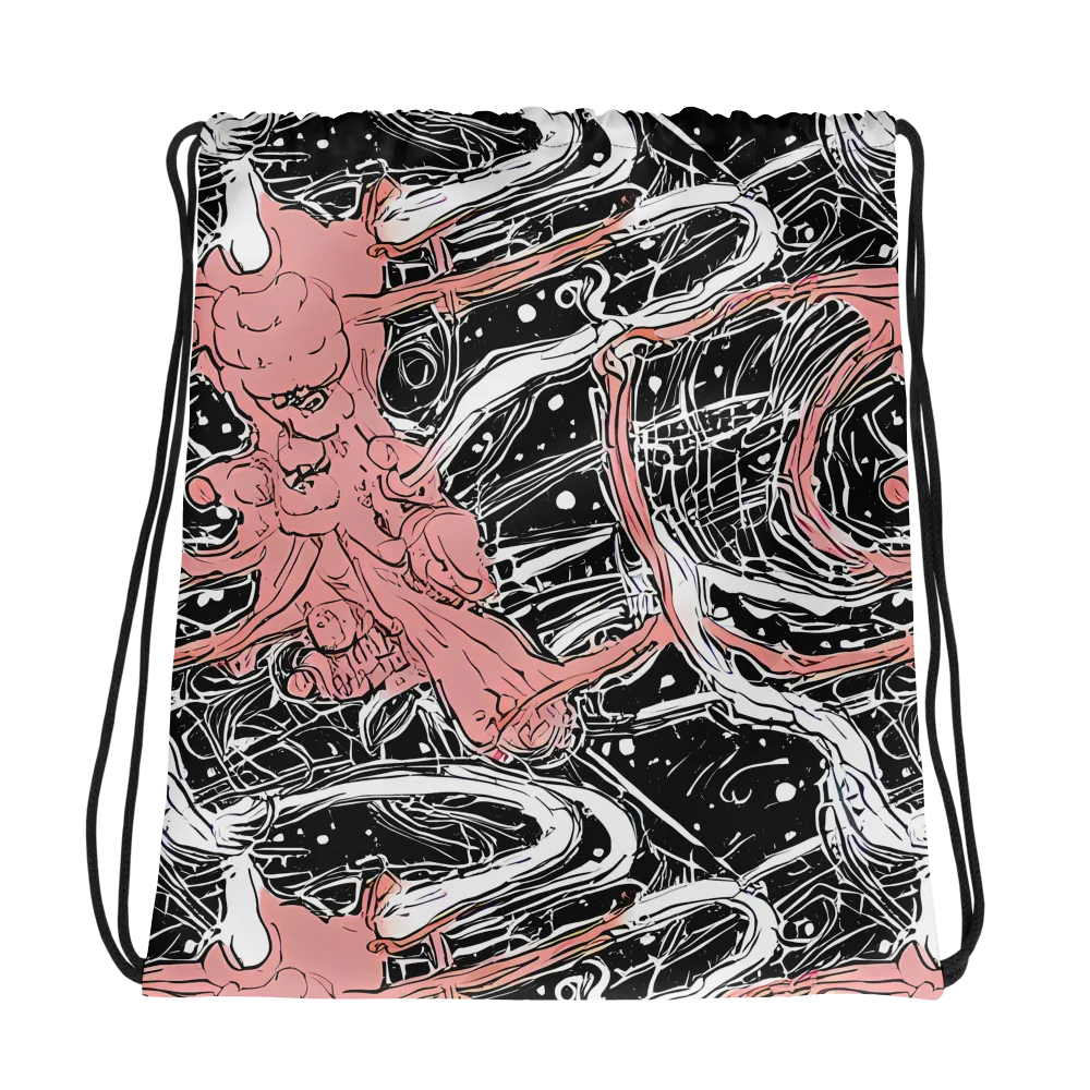 Blush Ink Current on Drawstring Bag — Photo