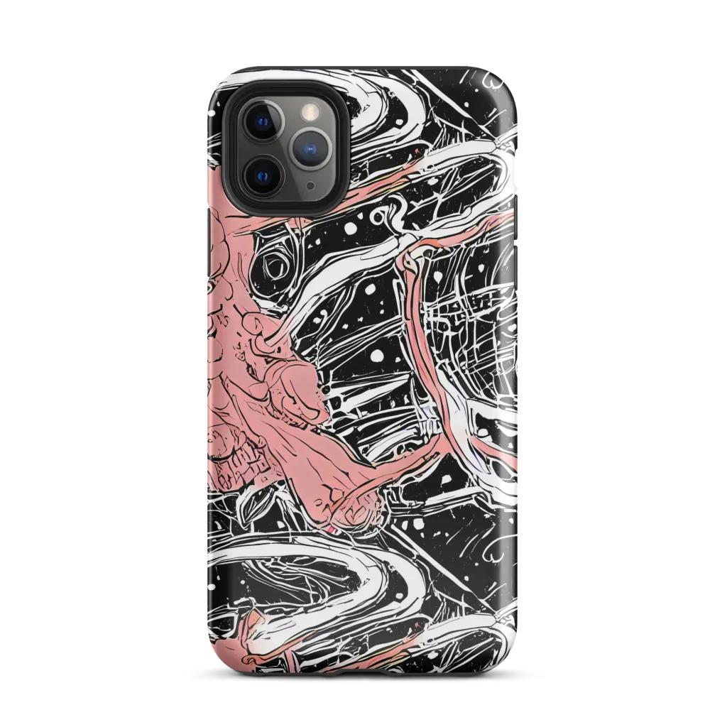 Blush Ink Current on Tough Case for iPhone® — Front