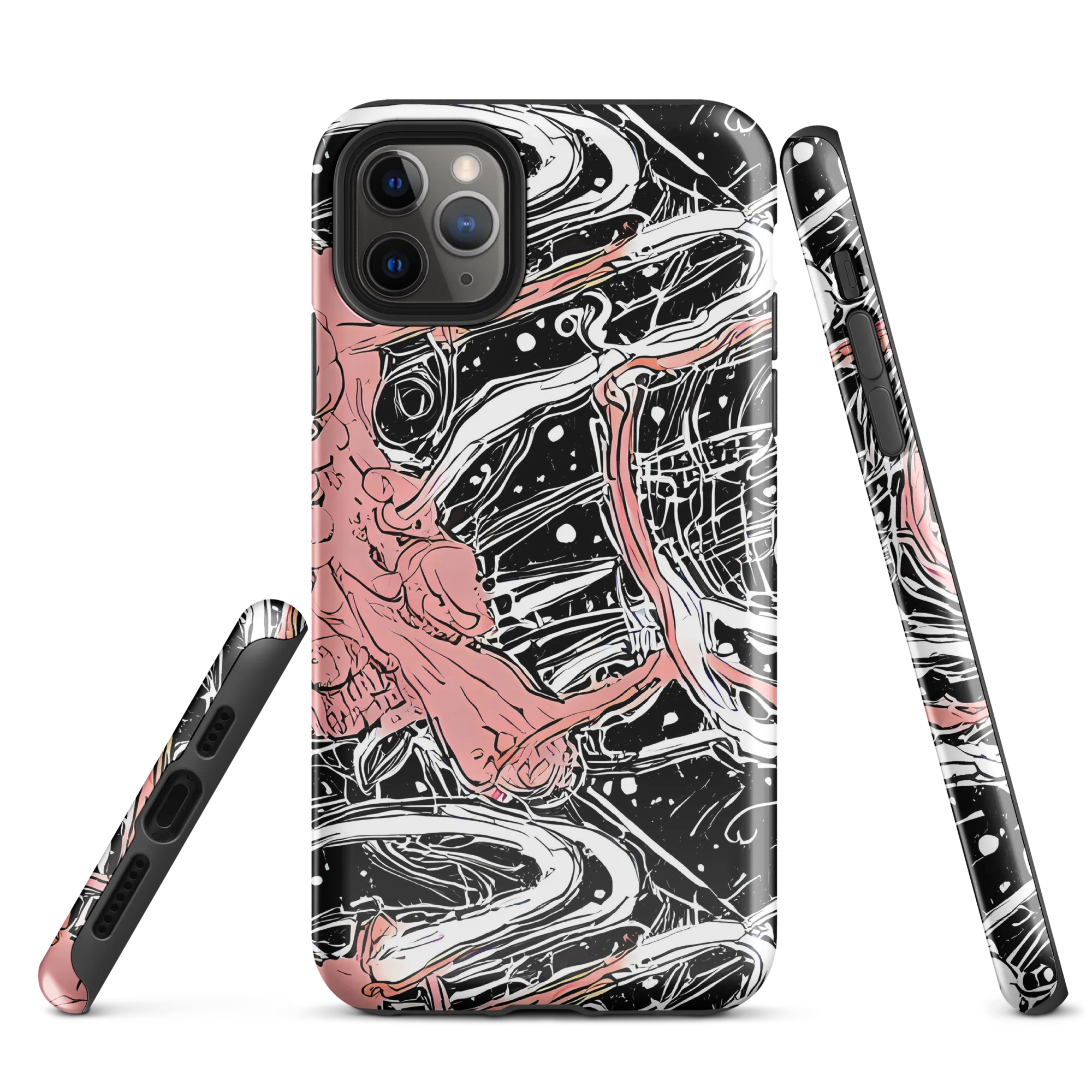 Blush Ink Current on Tough Case for iPhone® — Front