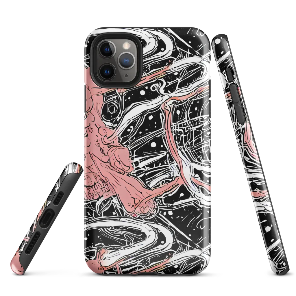 Blush Ink Current on Tough Case for iPhone® — Front