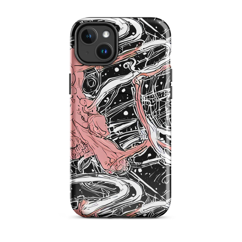Blush Ink Current on MagSafe Tough Case for iPhone® — Front