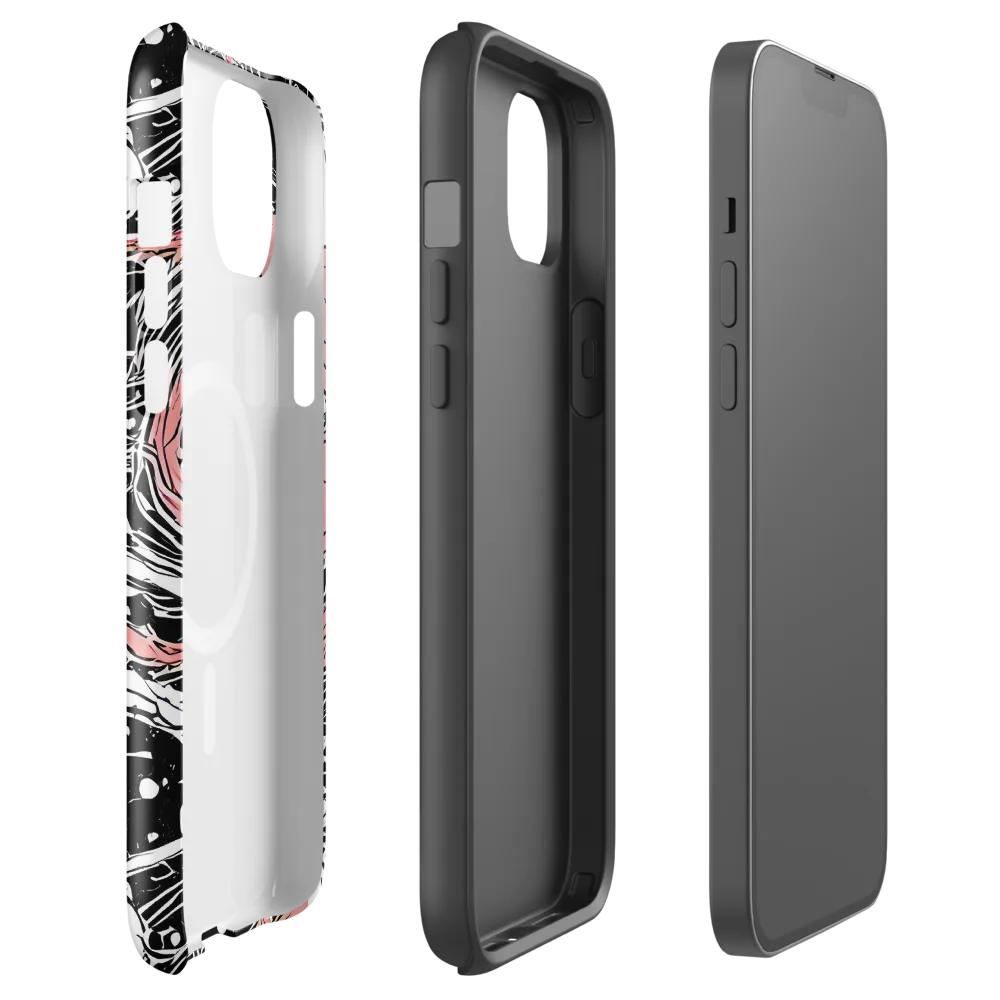 Blush Ink Current on MagSafe Tough Case for iPhone® — Front