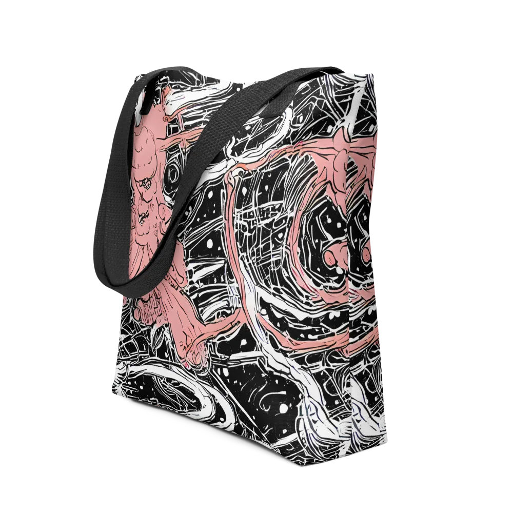 Blush Ink Current on Tote Bag — Front