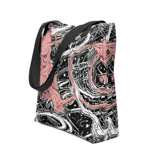 Blush Ink Current on a Tote Bag