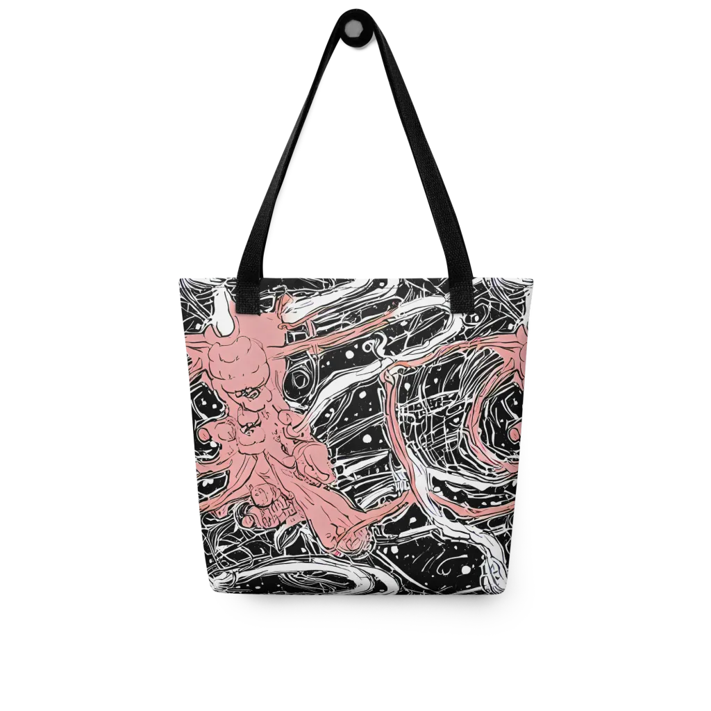 Blush Ink Current on Tote Bag — Front
