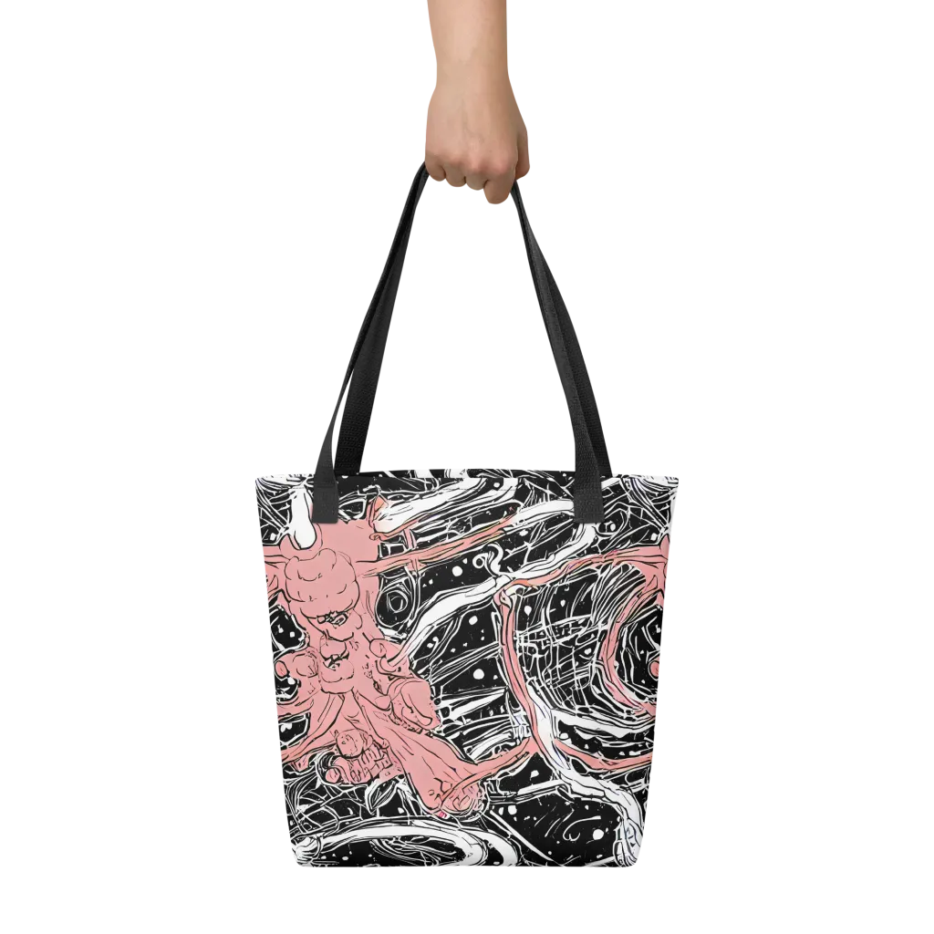 Blush Ink Current on Tote Bag — Front