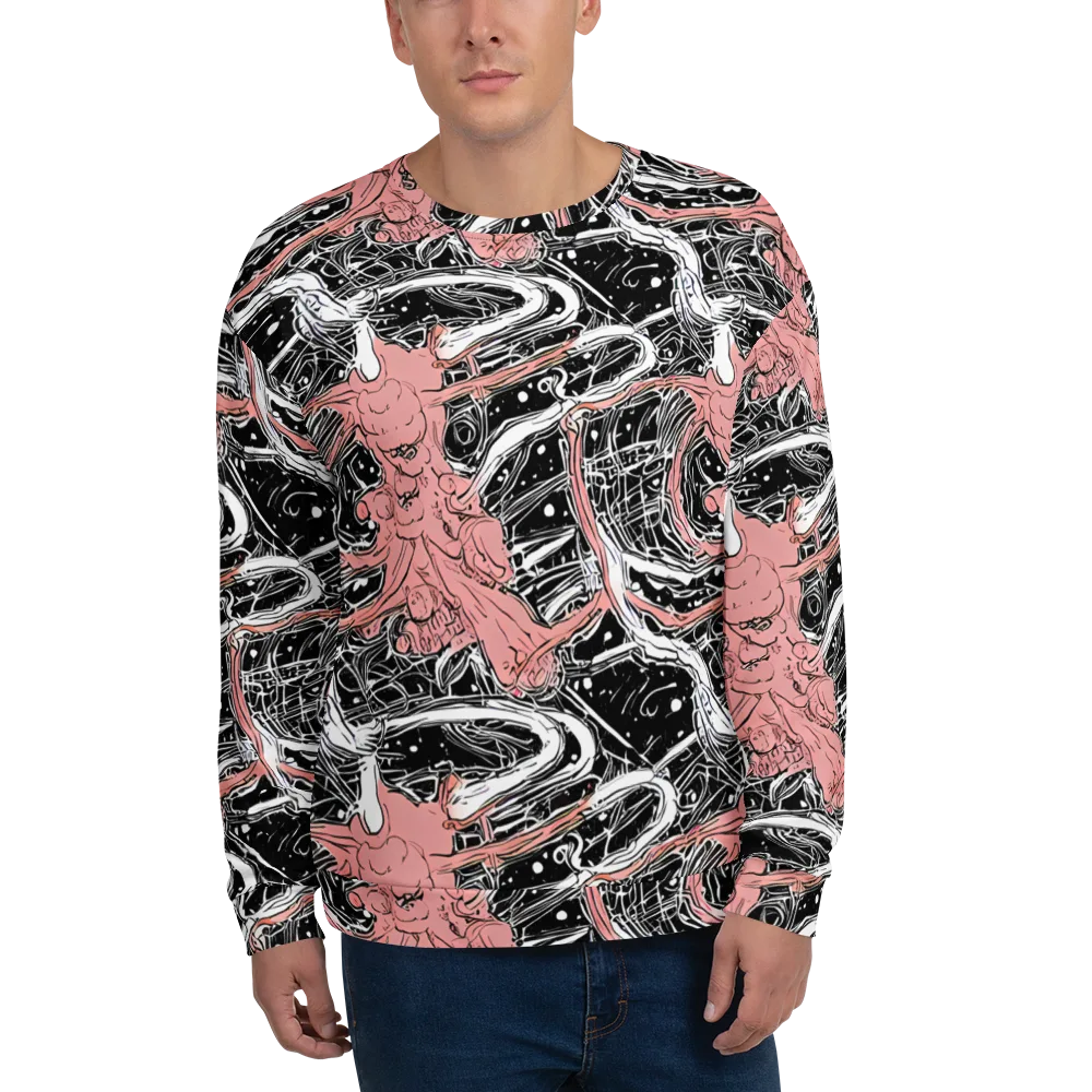 Blush Ink Current on Sweatshirt — Front