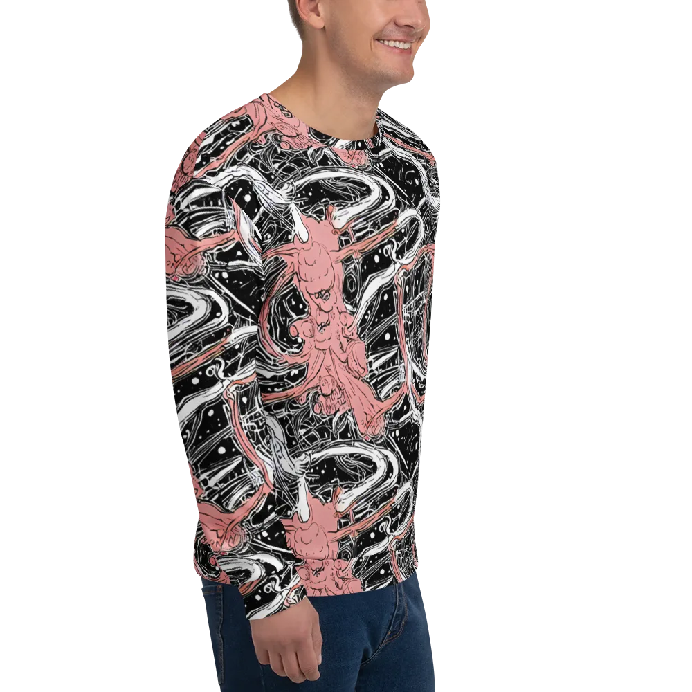 Blush Ink Current on Sweatshirt — Right Front