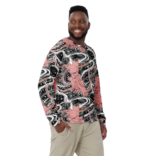 Blush Ink Current on a Sweatshirt