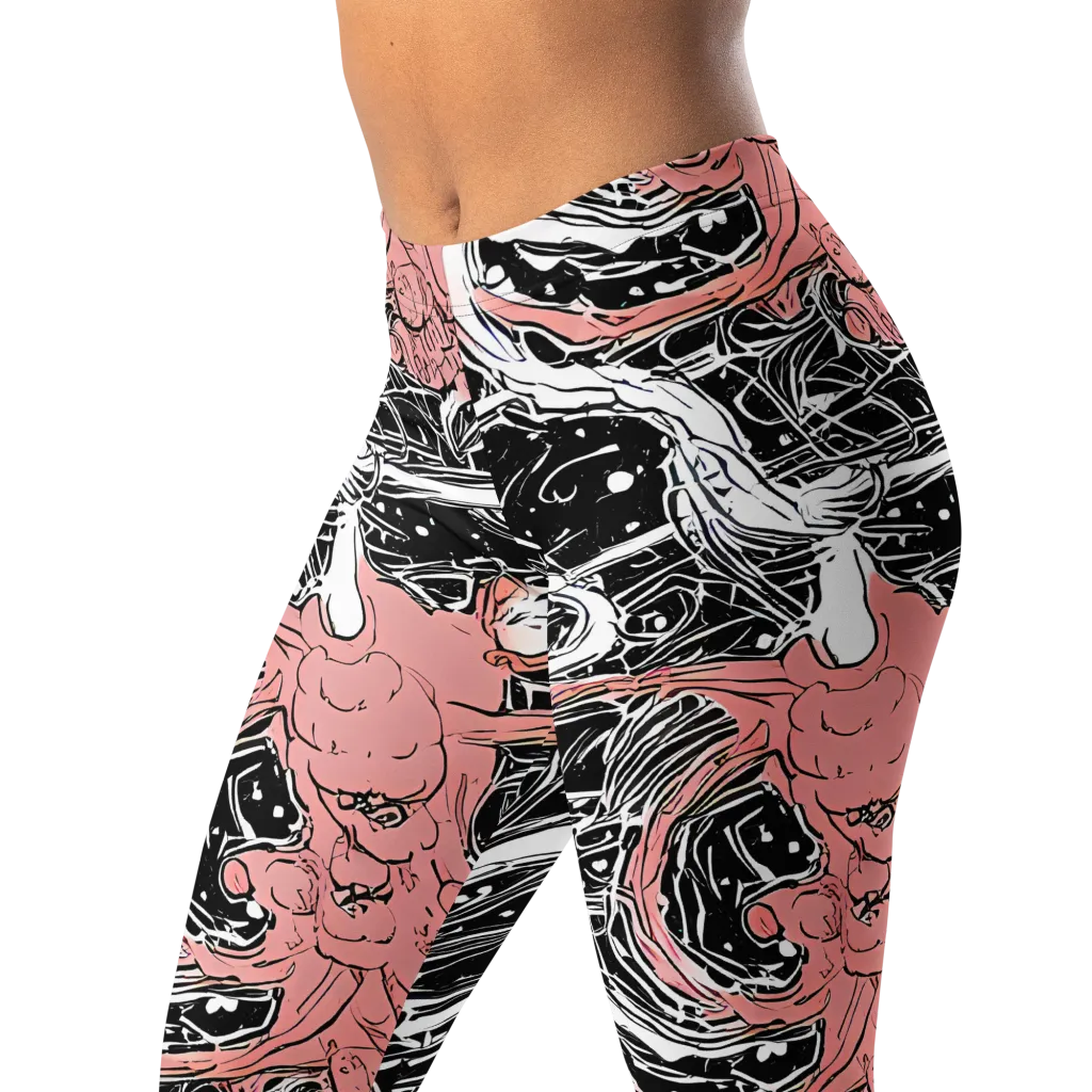 Blush Ink Current on Leggings — Left Front