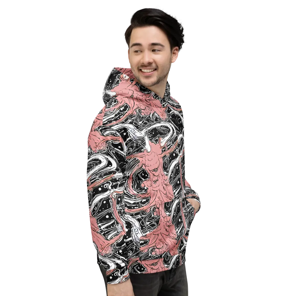 Blush Ink Current on Hoodie — Right