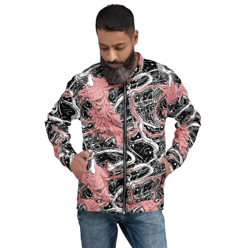 Blush Ink Current on Bomber Jacket — Front