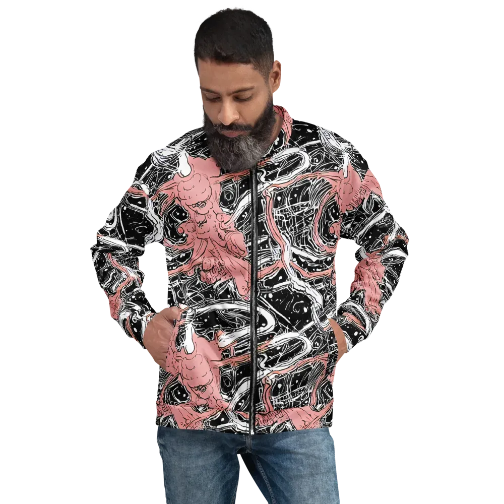 Blush Ink Current on Bomber Jacket — Front